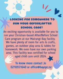 Looking for somewhere to run before/after school care program