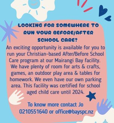 Looking for somewhere to run before/after school care program